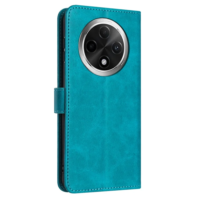 For Oppo A2 Pro 5G / A3 Pro (China) 5G Case Calf Texture PU Leather Stand Wallet Phone Cover - Green