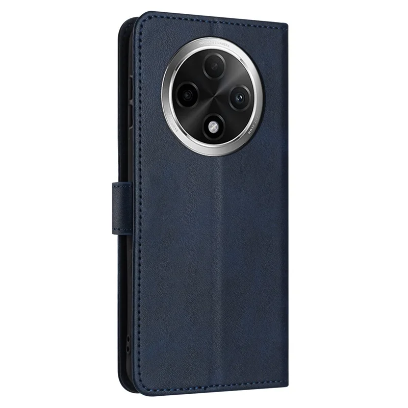 For Oppo A2 Pro 5G / A3 Pro (China) 5G Case Calf Texture PU Leather Stand Wallet Phone Cover - Sapphire