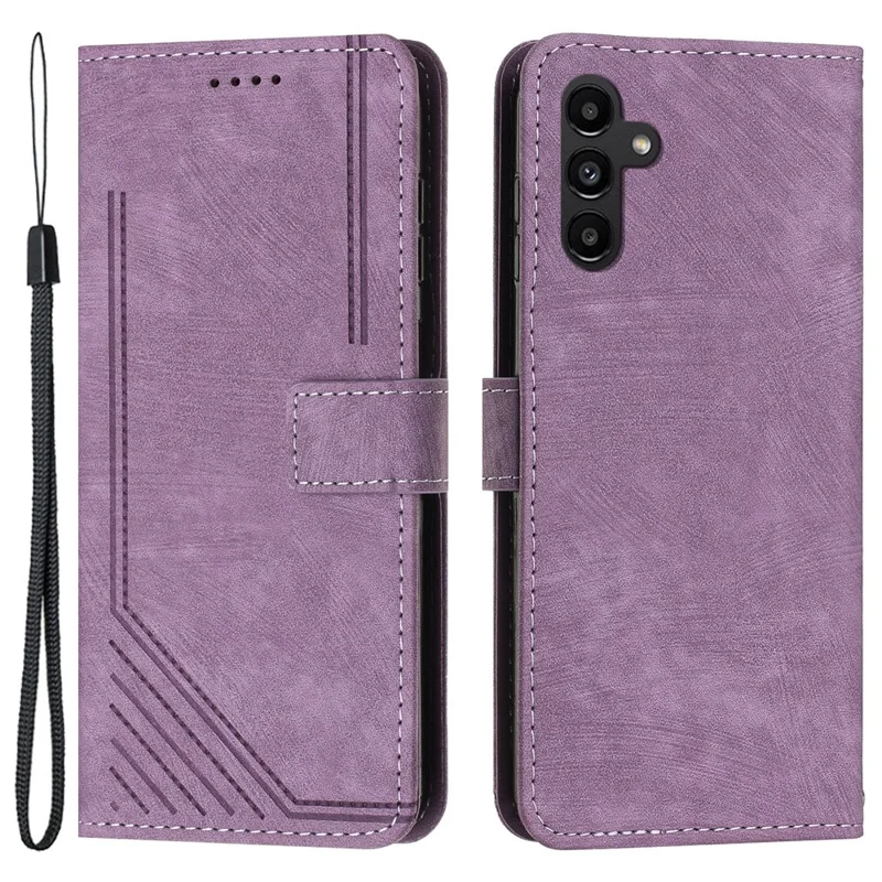 For Samsung Galaxy M55 5G / C55 5G / F55 5G Case PU Leather Wallet Skin-Touch Phone Cover - Purple