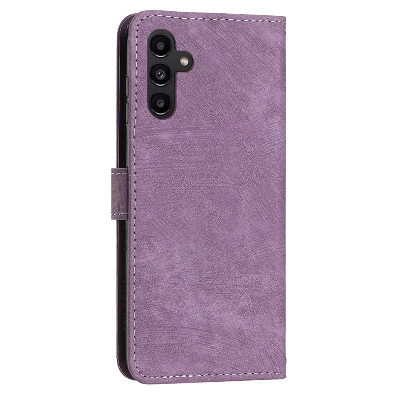 For Samsung Galaxy M55 5G / C55 5G / F55 5G Case PU Leather Wallet Skin-Touch Phone Cover - Purple