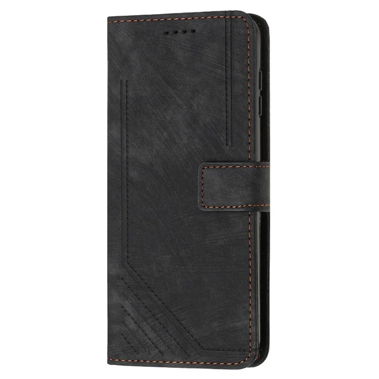 Für TECNO Camon 30 4G / 5G Wallet Case Anti-Drop Imprinted PU Leather Flip Phone Cover - Schwarz