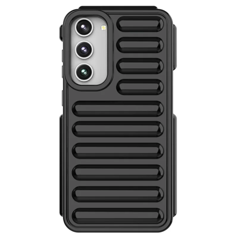 Capsule Series for Samsung Galaxy S23+ TPU Case Shockproof Ribbed Phone Cover - Black