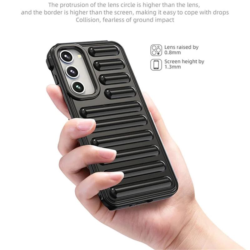 Capsule Series for Samsung Galaxy S23+ TPU Case Shockproof Ribbed Phone Cover - Green