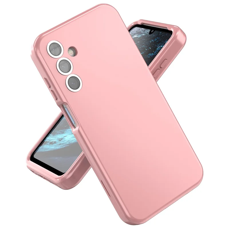 GW03 For Samsung Galaxy A15 5G Case TPU + PC Phone Cover Dual Layer Shockproof - Rose Gold