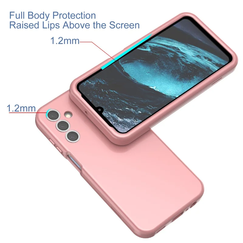 GW03 For Samsung Galaxy A15 5G Case TPU + PC Phone Cover Dual Layer Shockproof - Rose Gold