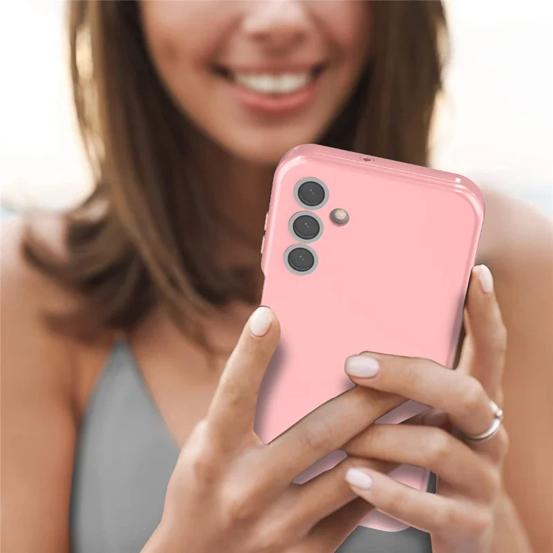 GW03 For Samsung Galaxy A15 5G Case TPU + PC Phone Cover Dual Layer Shockproof - Rose Gold