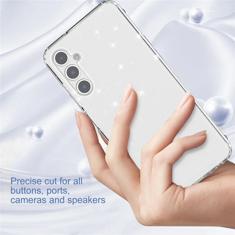 For Samsung Galaxy A05s 4G Case Bling Sparkle TPU Phone Cover - Transparent