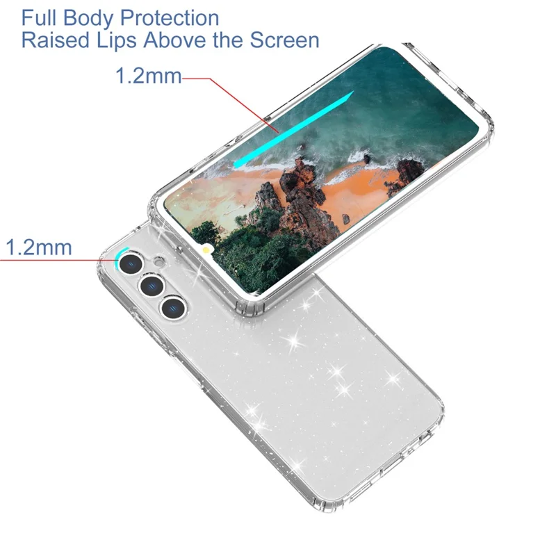 For Samsung Galaxy A05s 4G Case Bling Sparkle TPU Phone Cover - Transparent