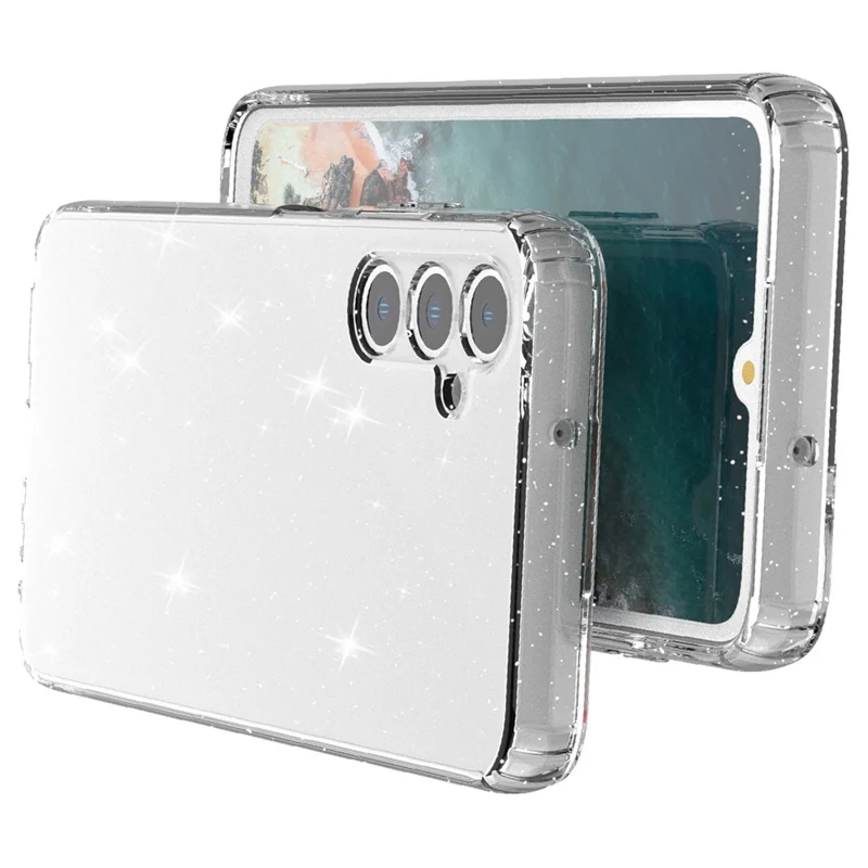 For Samsung Galaxy A05s 4G Case Bling Sparkle TPU Phone Cover - Transparent