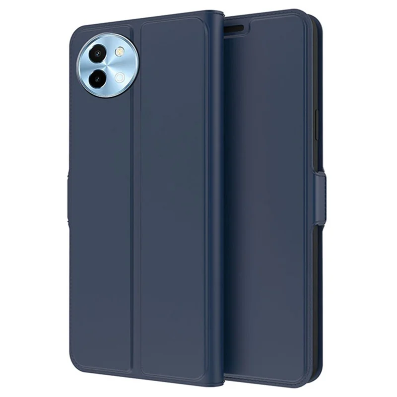 For vivo Y38 5G Case Card Holder PU Leather Protective Phone Cover - Blue
