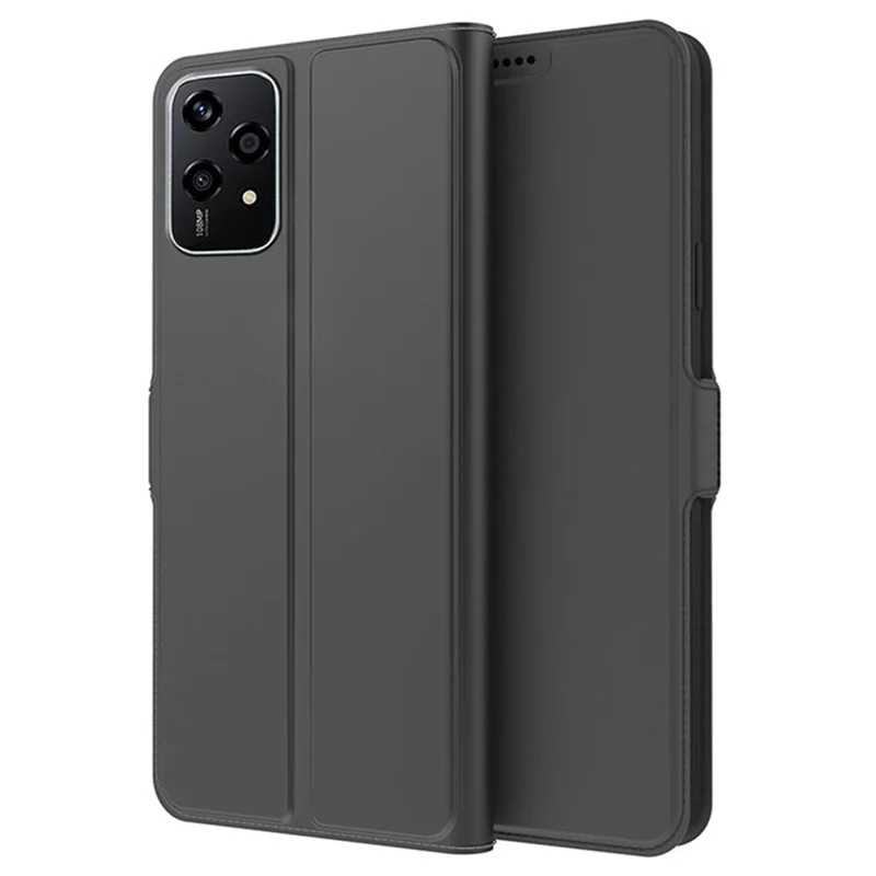 For Honor 200 Lite Case PU Leather Stand Card Slots Phone Cover - Black