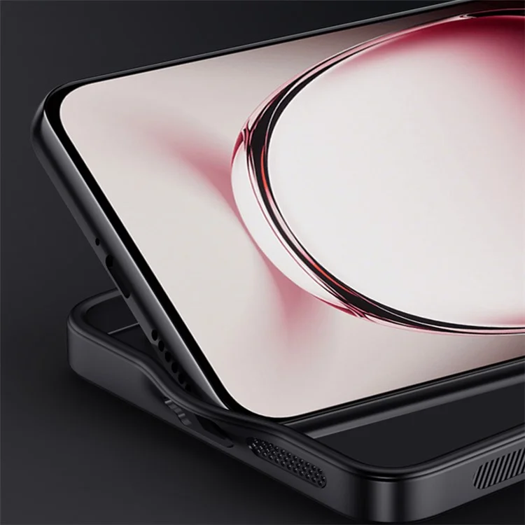 Para Oppo Reno12 Pro (china) Case Wood Grão de Couro Com Revestimento de Couro+tpu Capa de Telefone - Preto