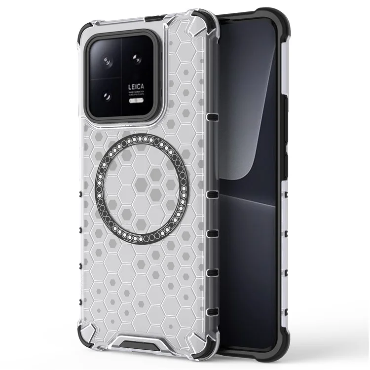 Магнитный чехол для Xiaomi 13 Pro 5G, TPU+PC, Прозрачный