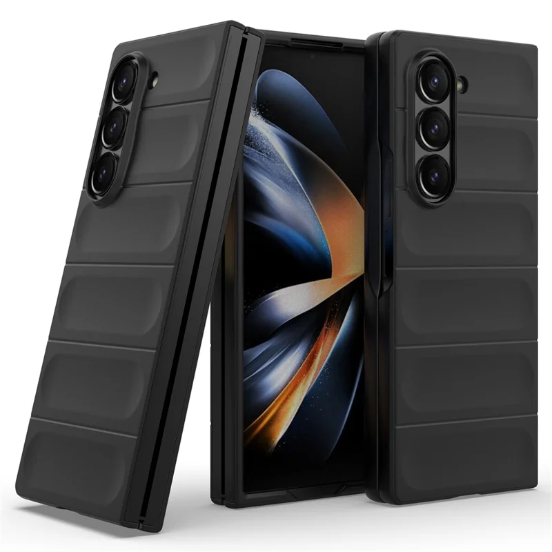 Per Samsung Galaxy Z Fold6 5G Custodia Rigida in PC Pieghevole - Nero