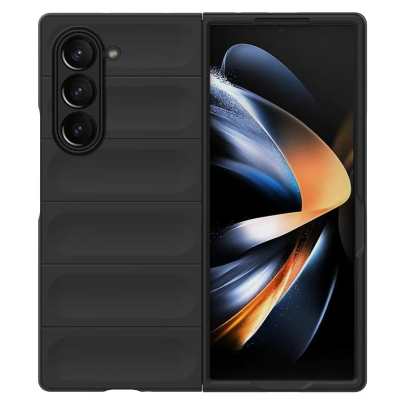 Per Samsung Galaxy Z Fold6 5G Custodia Rigida in PC Pieghevole - Nero
