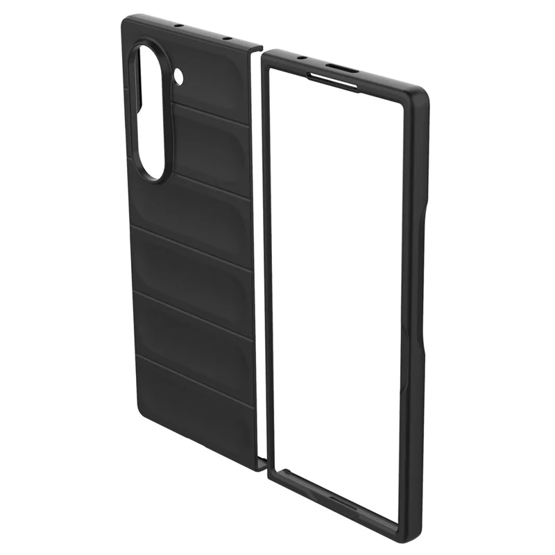 Per Samsung Galaxy Z Fold6 5G Custodia Rigida in PC Pieghevole - Nero