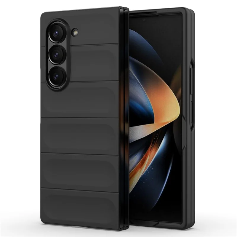 Per Samsung Galaxy Z Fold6 5G Custodia Rigida in PC Pieghevole - Nero