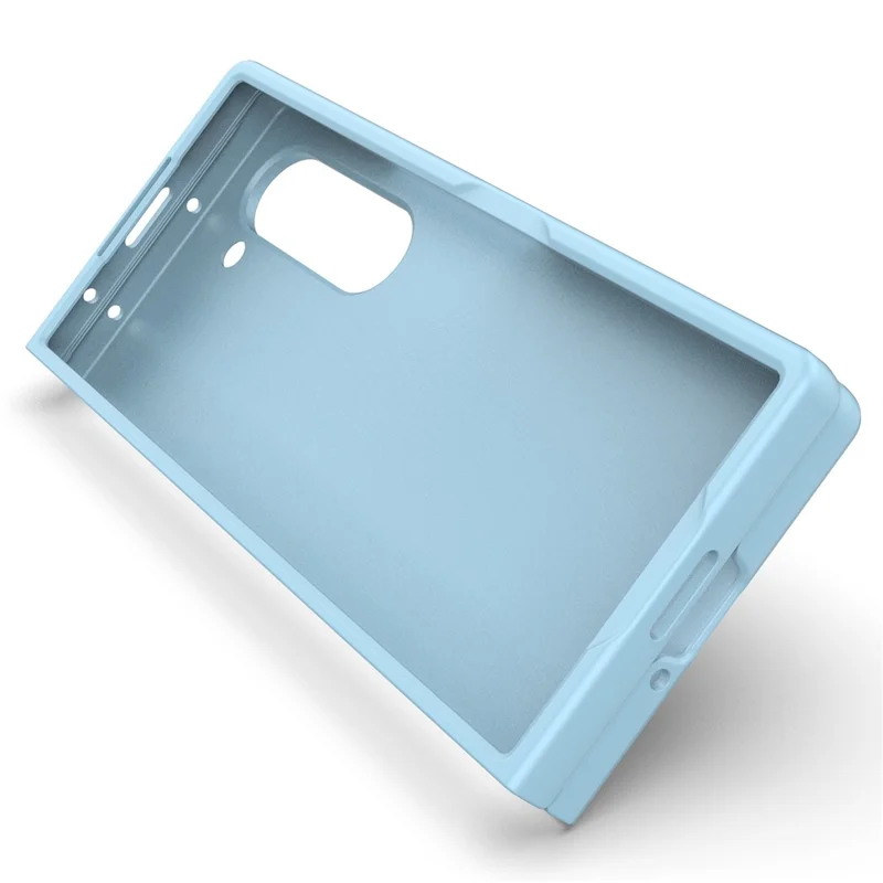 Til Samsung Galaxy Z Fold6 5G Tilkabinet med Robust Hårdt PC-foldedæksel - Babyblå