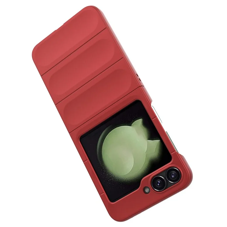 Para Samsung Galaxy Z Flip6 5G Funda Carcasa Resistente PC Duro Trasera - Rojo