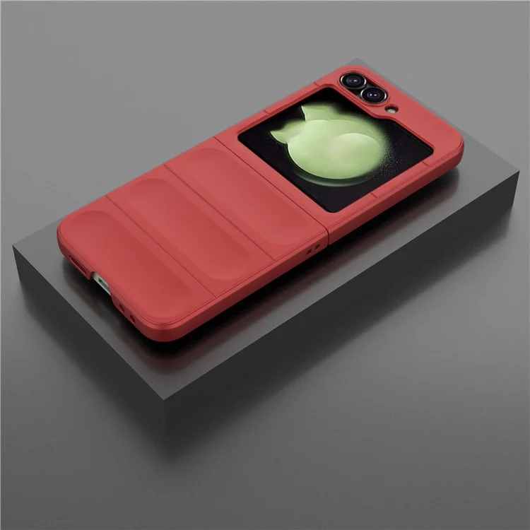 Para Samsung Galaxy Z Flip6 5G Funda Carcasa Resistente PC Duro Trasera - Rojo