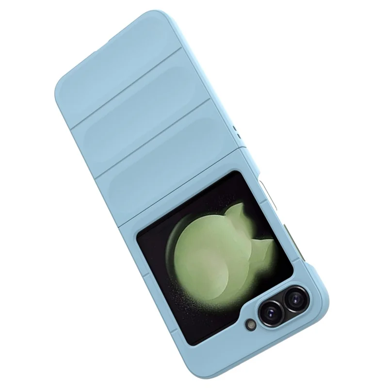 For Samsung Galaxy Z Flip7 FE 5G / Z Flip6 5G Case Rugged Back Hard PC Phone Cover - Baby Blue