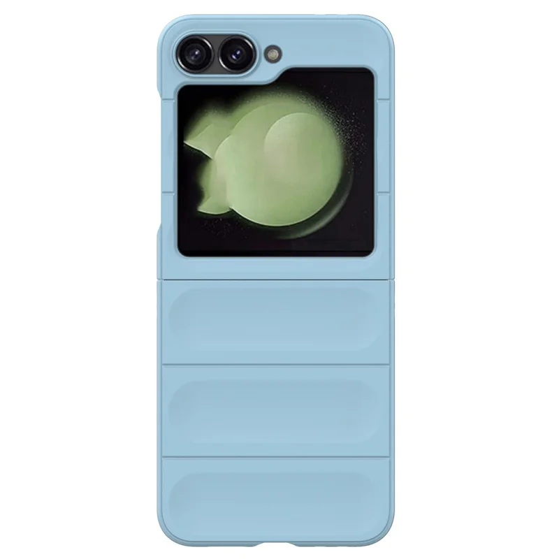 For Samsung Galaxy Z Flip7 FE 5G / Z Flip6 5G Case Rugged Back Hard PC Phone Cover - Baby Blue