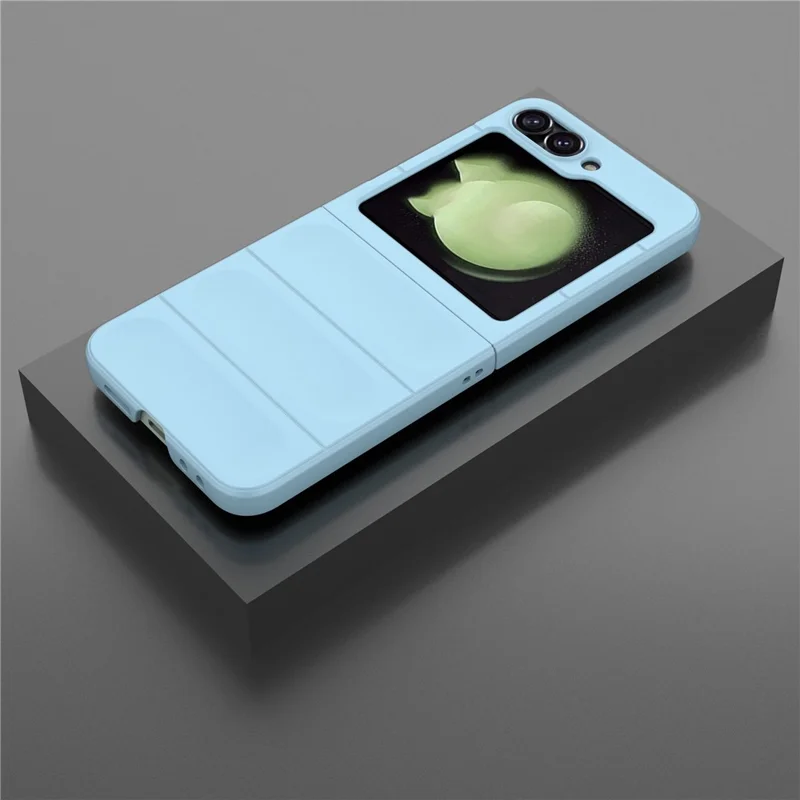 For Samsung Galaxy Z Flip7 FE 5G / Z Flip6 5G Case Rugged Back Hard PC Phone Cover - Baby Blue