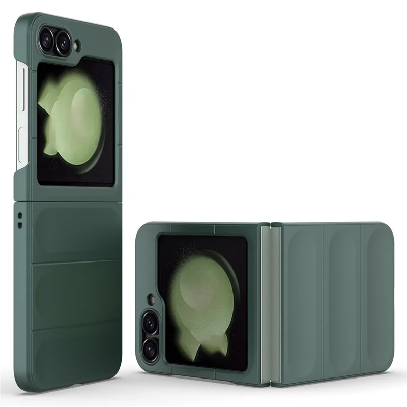 For Samsung Galaxy Z Flip7 FE 5G / Z Flip6 5G Case Rugged Back Hard PC Phone Cover - Green