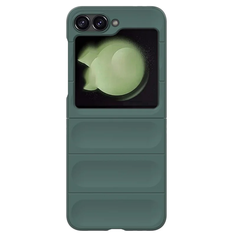 For Samsung Galaxy Z Flip7 FE 5G / Z Flip6 5G Case Rugged Back Hard PC Phone Cover - Green