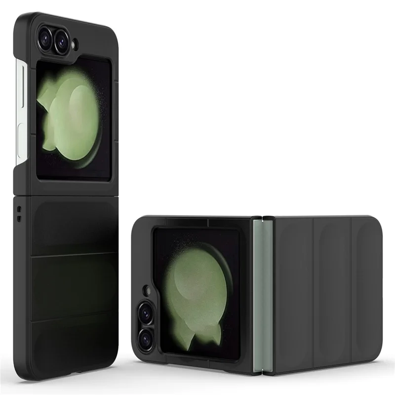 For Samsung Galaxy Z Flip7 FE 5G / Z Flip6 5G Case Rugged Back Hard PC Phone Cover - Black