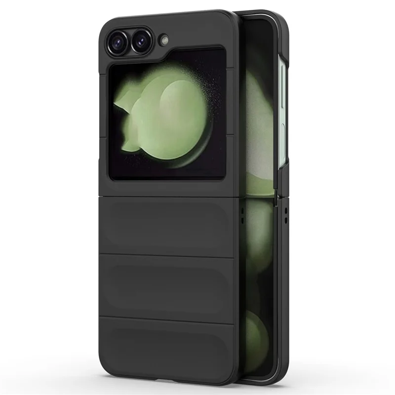 For Samsung Galaxy Z Flip7 FE 5G / Z Flip6 5G Case Rugged Back Hard PC Phone Cover - Black