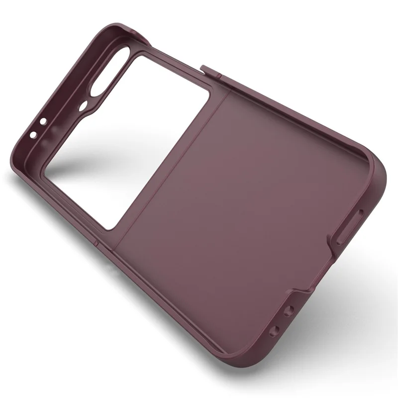 For Samsung Galaxy Z Flip7 FE 5G / Z Flip6 5G Case Rugged Back Hard PC Phone Cover - Wine Red