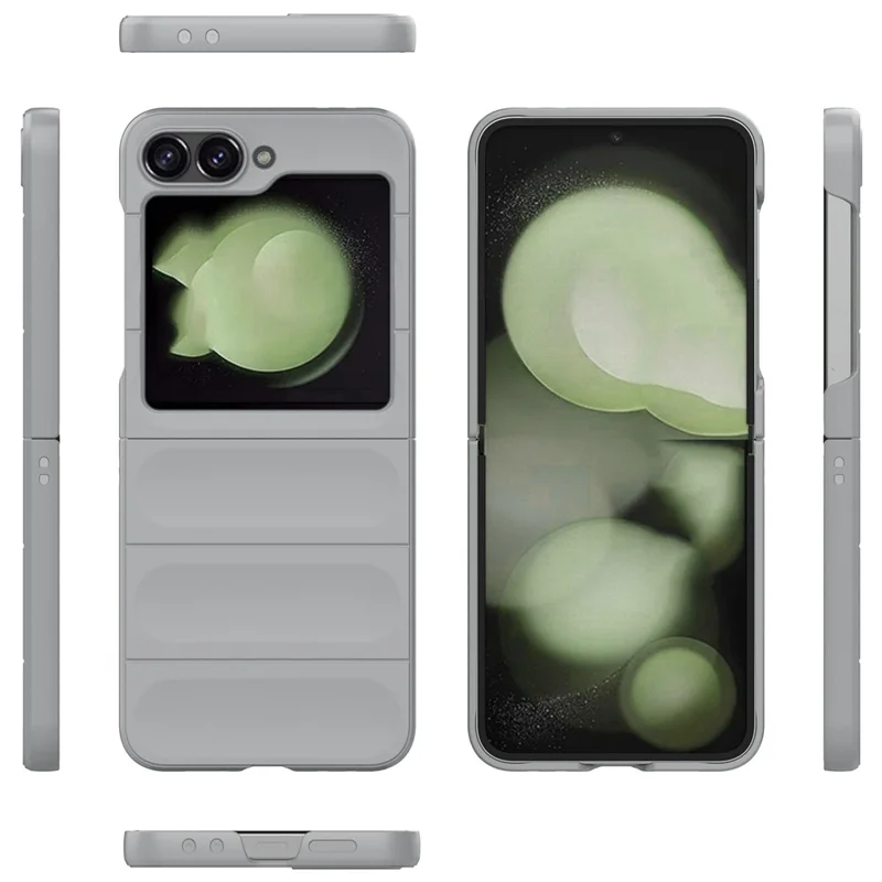 For Samsung Galaxy Z Flip7 FE 5G / Z Flip6 5G Case Rugged Back Hard PC Phone Cover - Light Grey