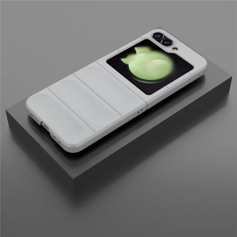 For Samsung Galaxy Z Flip7 FE 5G / Z Flip6 5G Case Rugged Back Hard PC Phone Cover - Light Grey
