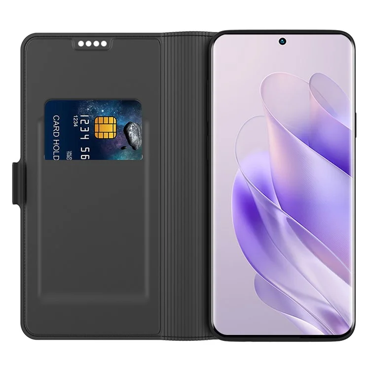 Pour Infinix GT 20 Pro 5G Case Étui en Cuir PU Flip Étui de Protection Téléphone Porte-Cartes Support - Noir