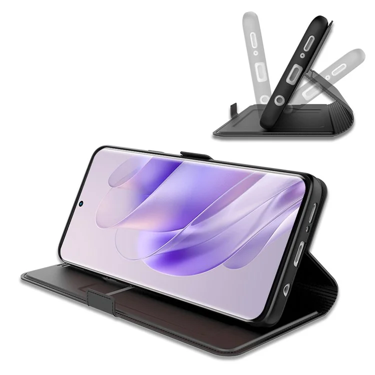 Pour Infinix GT 20 Pro 5G Case Étui en Cuir PU Flip Étui de Protection Téléphone Porte-Cartes Support - Noir