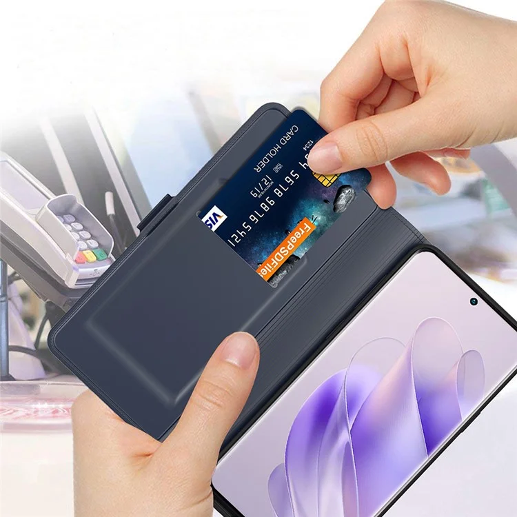 For Infinix GT 20 Pro 5G Case PU Leather Flip Protective Phone Cover Card Slots Holder - Blue