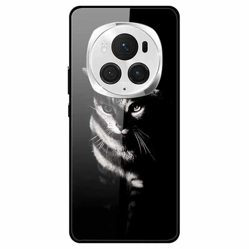 For Honor Magic6 Pro 5G Funda Estampada Delgada - Gato Sombra