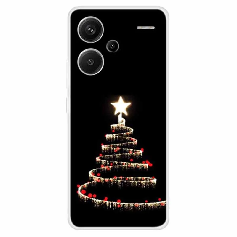 For Xiaomi Redmi Note 13 Pro+ 5G Case Soft TPU Phone Cover Merry Christmas - Strip