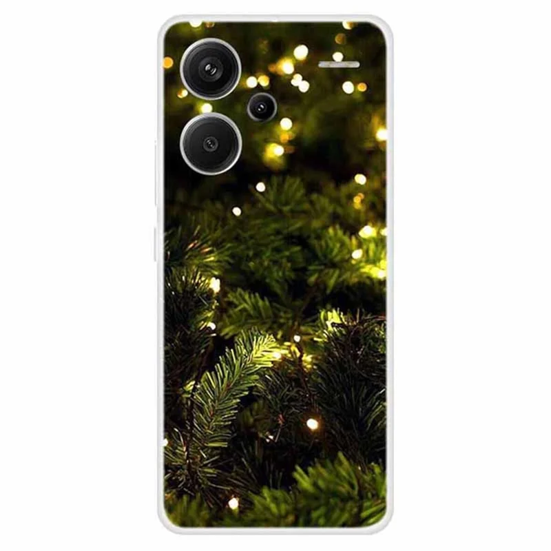 For Xiaomi Redmi Note 13 Pro+ 5G Case Soft TPU Phone Cover Merry Christmas - Tree / Light