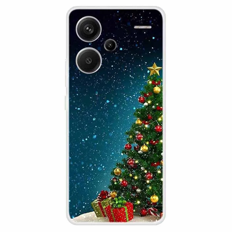 For Xiaomi Redmi Note 13 Pro+ 5G Case Soft TPU Phone Cover Merry Christmas - Christmas Tree