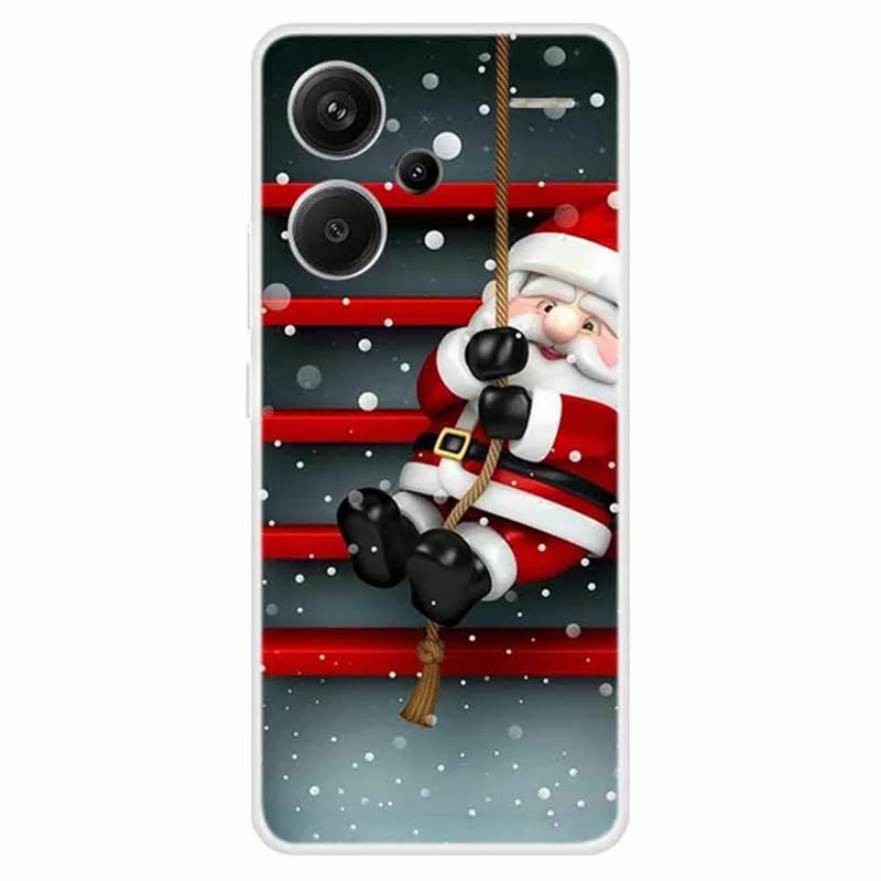 For Xiaomi Redmi Note 13 Pro+ 5G Case Soft TPU Phone Cover Merry Christmas - Swing