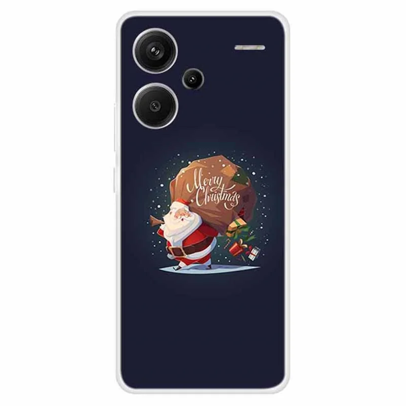 For Xiaomi Redmi Note 13 Pro+ 5G Case Soft TPU Phone Cover Merry Christmas - Gift
