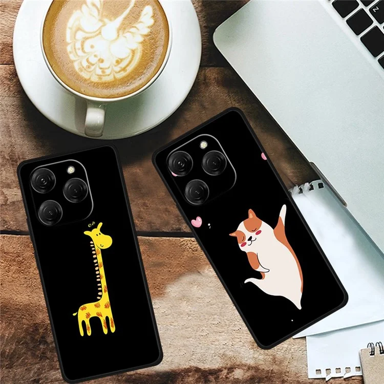 For TECNO Spark 20 Pro Case Soft TPU Mobile Phone Cover Pattern Printed -  Good