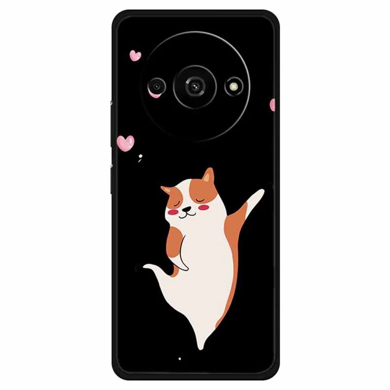 For Xiaomi Redmi A3 / Poco C61 4G Shockproof Case Pattern Print Soft TPU Phone Cover - Corgi