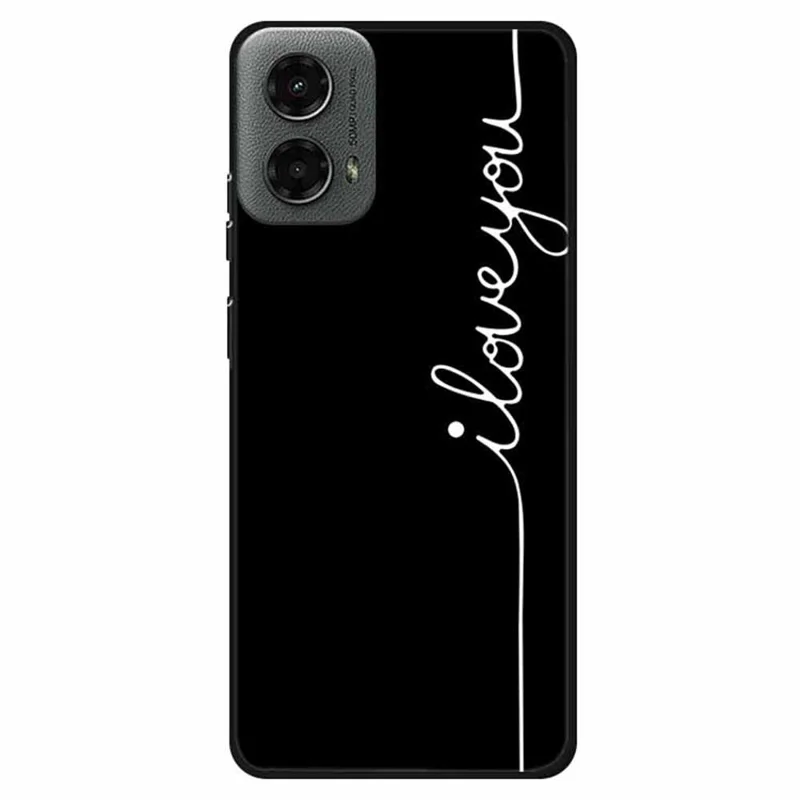 Para Motorola Moto G 5G (2024) Capa Estética Padrão TPU à Prova de Choques - Eu Te Amo