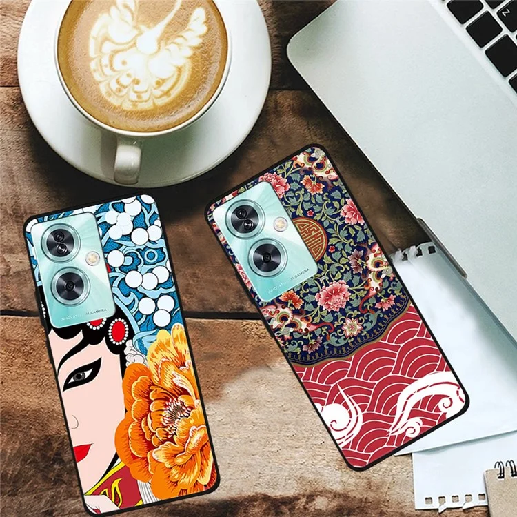For OnePlus Nord N30 SE 5G Case Pattern TPU Phone Cover Anti-Scratch Protective - Four Cranes in Flight