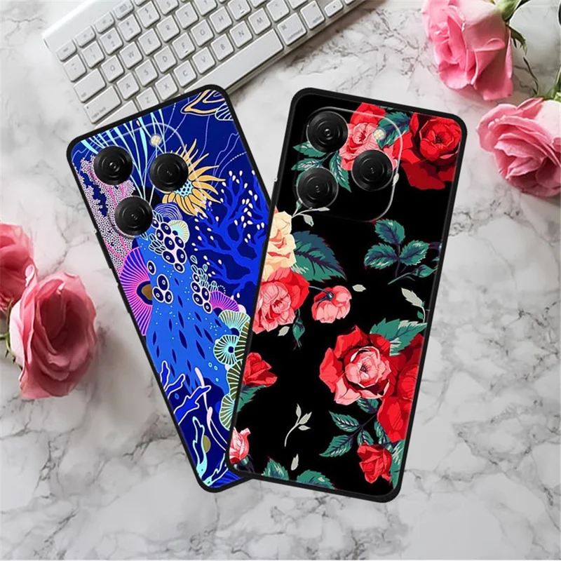 For TECNO Spark 20 Pro Case Pattern Slim Shockproof Back TPU Cover - Splendid Butterfly