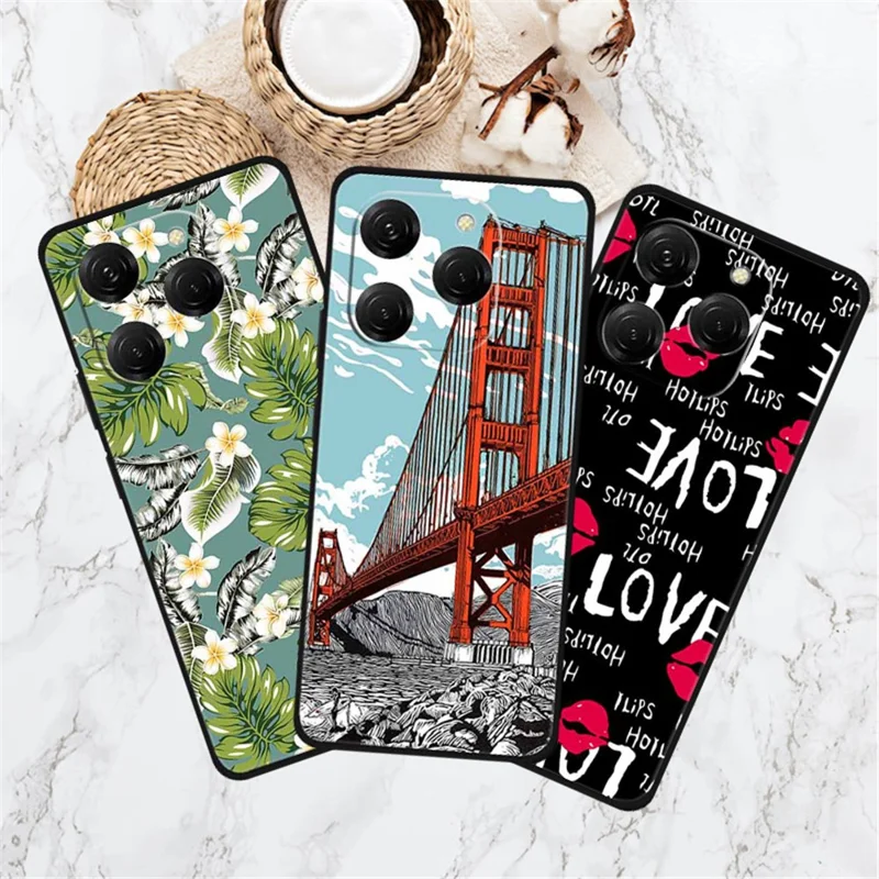 For TECNO Spark 20 Pro Case Pattern Slim Shockproof Back TPU Cover - Splendid Butterfly