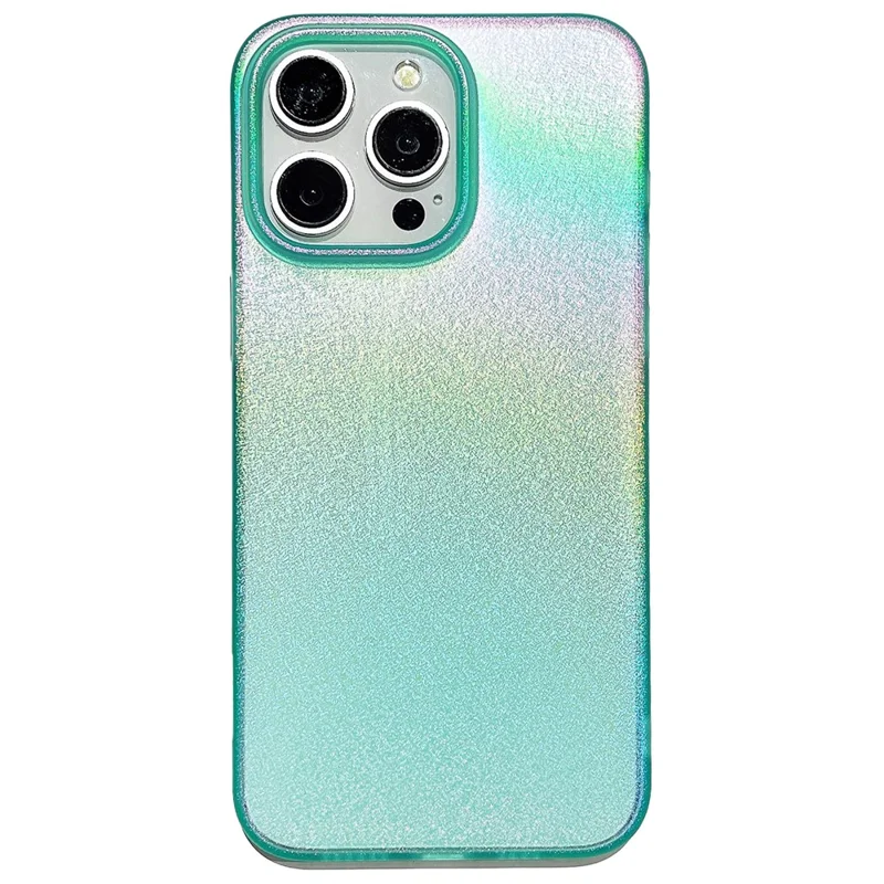 For iPhone 14 Pro Shockproof Cover Colorful Pearl Pattern Soft TPU Phone Case - Green